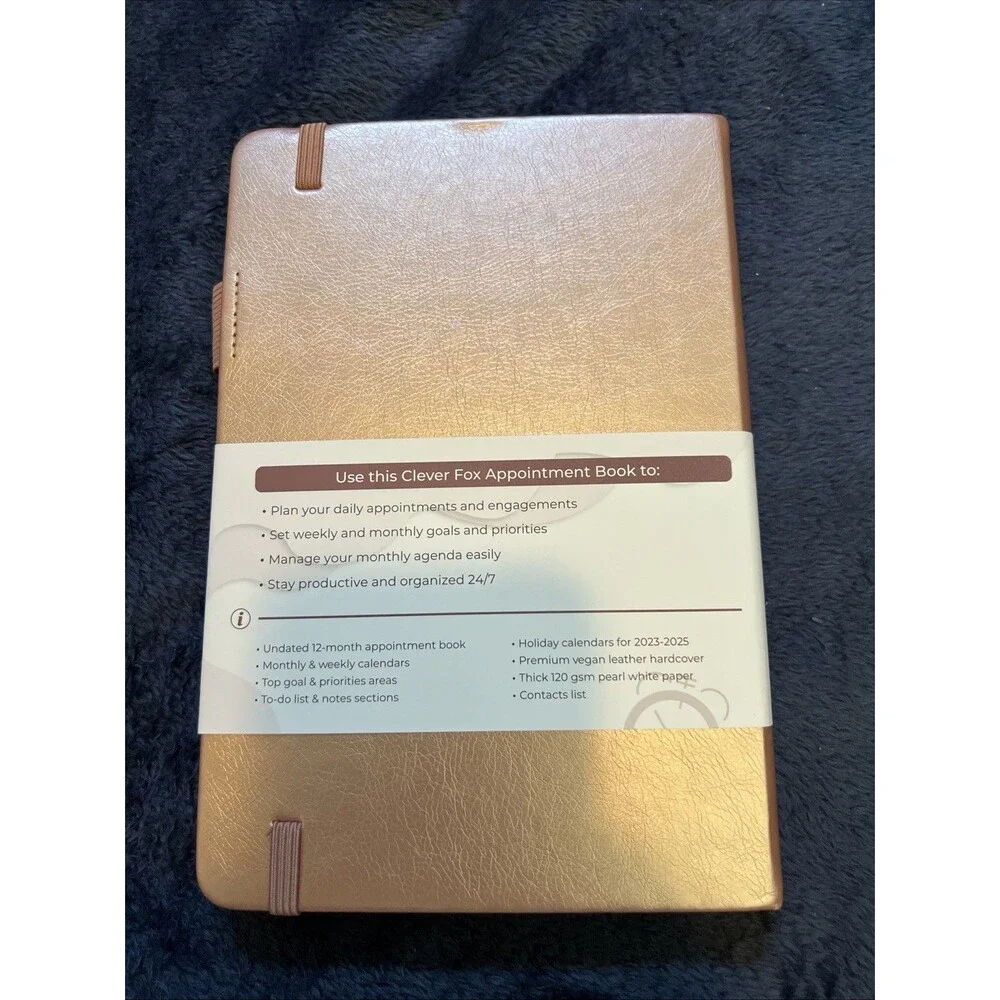 Clever Fox Appointment Book – Hourly Schedule Planner 15-Minute : Medium